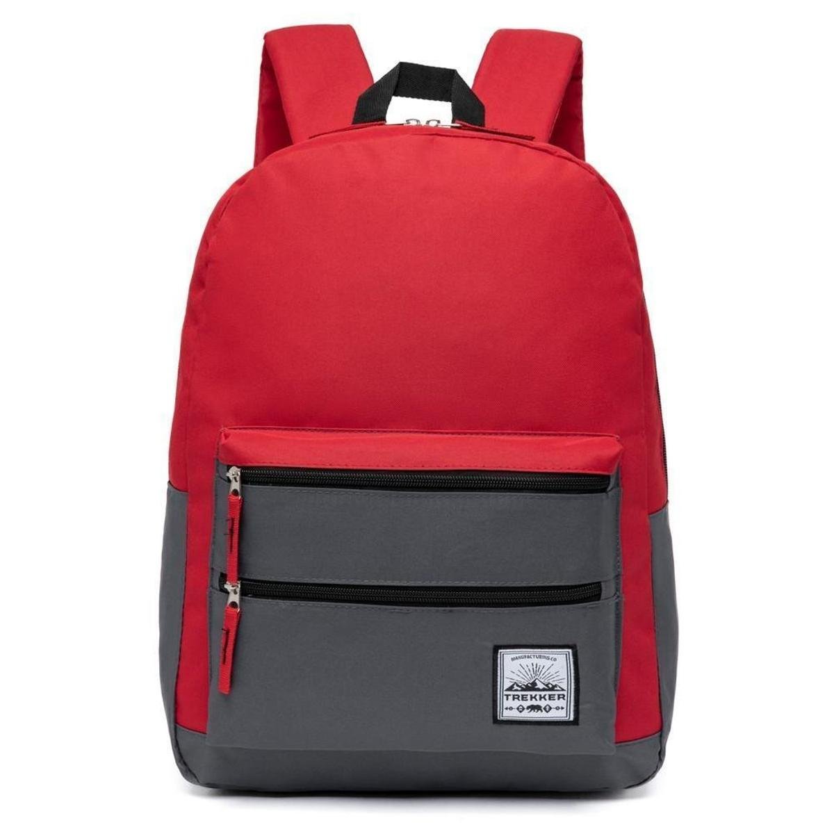 Mochila Trekker Escolar Notebook Faculdade Reforçada Espaçosa Menor preço em Mochila Trekker Escolar Notebook Faculdade Reforçada Espaçosa