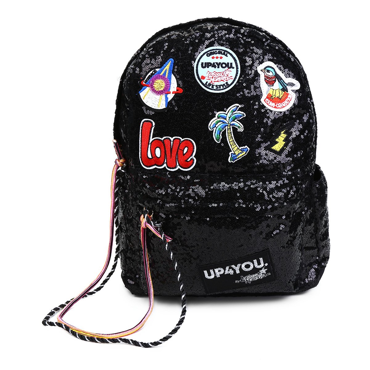 Mochila Up4You Básica Love - Preto Menor preço em Mochila Up4You Básica Love - Preto