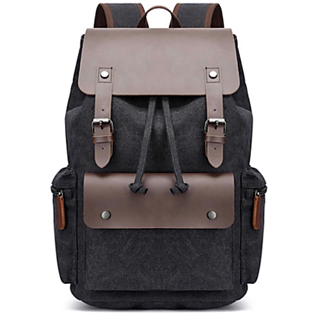 MOCHILA VIAGEM CANVAS COM PU PREMIUM 6048-1#