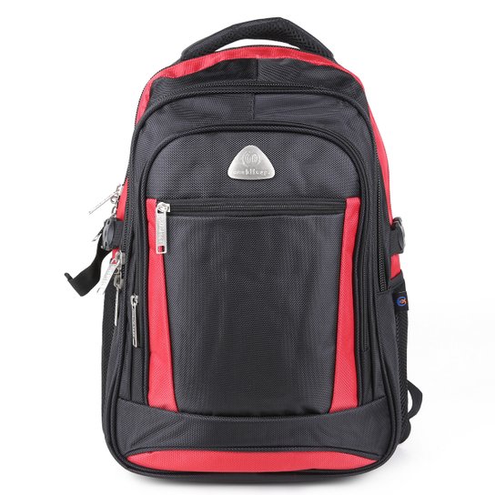 Mochila Worldbags Office - Preto+Vinho