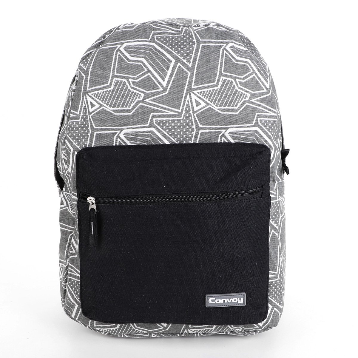 Mochila Yins Brasil Geométrico - Cinza Menor preço em Mochila Yins Brasil Geométrico - Cinza