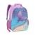 Mochilas Costas Sereia Menina Infantil Holográfica Menina - Lilás