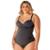 Modelador Plus Size em Cetinete Média Compressão Com Bojo Estruturado Vi Lingerie - Preto