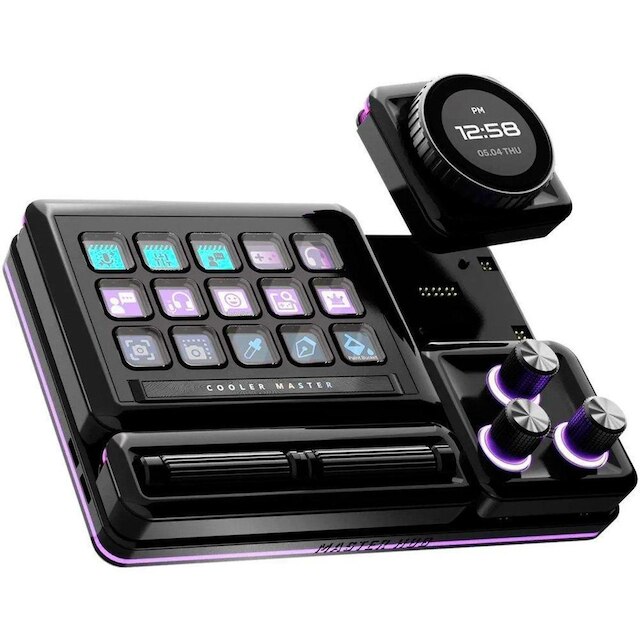 Módulo de Controle Cooler Master para MasterHub, Encoder com Display IPS, Customizável- MHDD01AA22