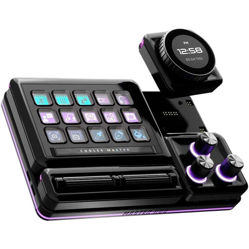 Módulo de Controle Cooler Master para MasterHub, Encoder com Display IPS, Customizável- MHDD01AA22