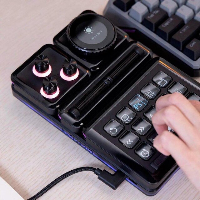 Módulo de Controle Cooler Master para MasterHub, Encoder com Display IPS, Customizável- MHDD01AA22