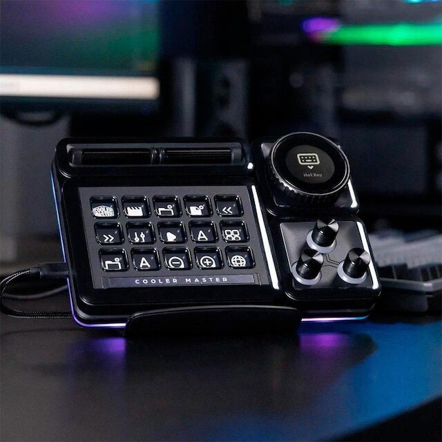 Módulo de Controle Cooler Master para MasterHub, Encoder com Display IPS, Customizável- MHDD01AA22