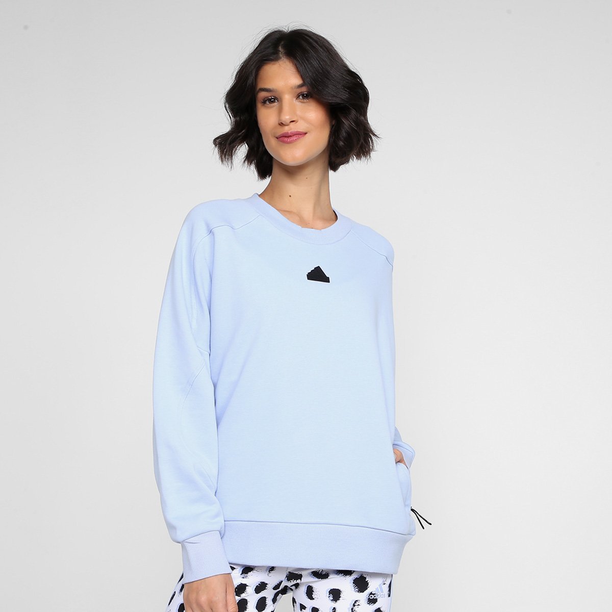 Moletom Adidas Moletom Azul Claro Feminino Moletom Adidas City
