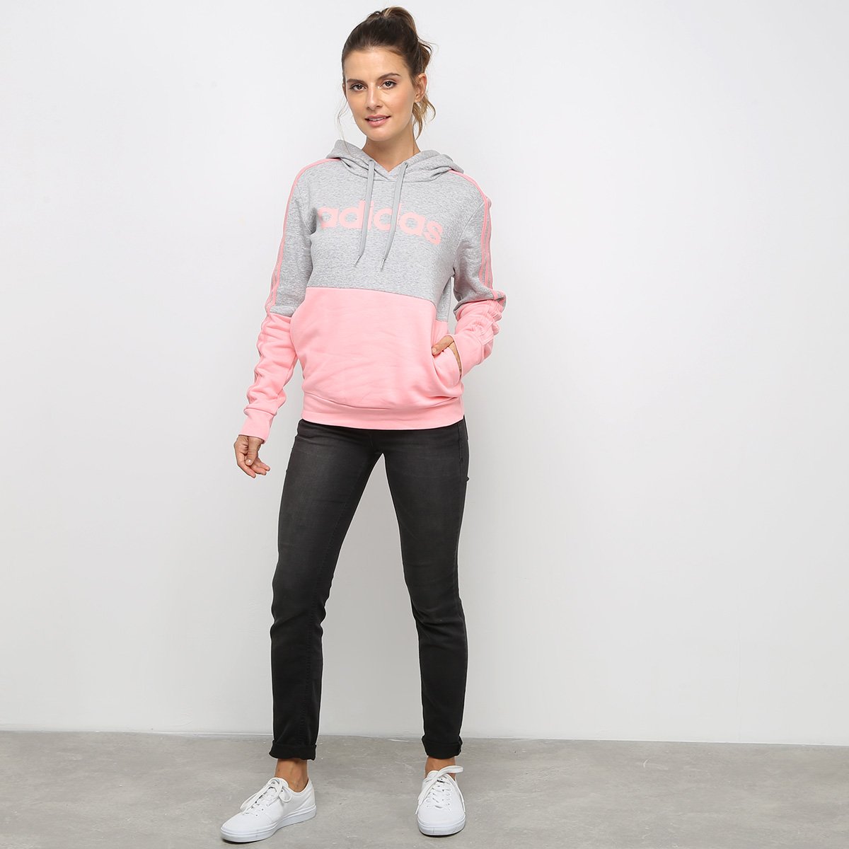 moletom feminino adidas rosa