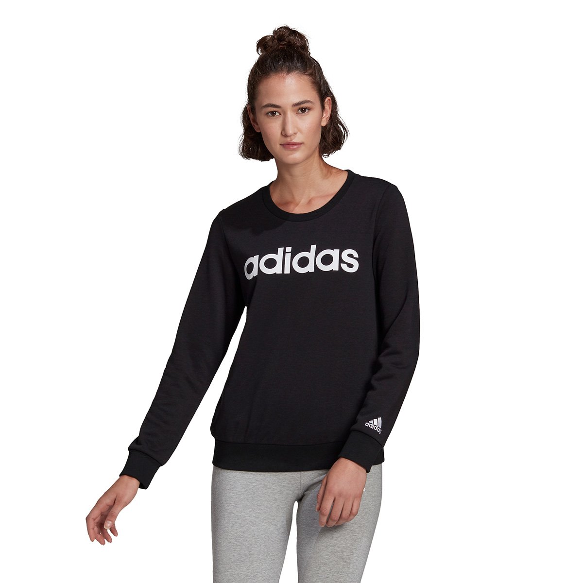 Moletom Adidas Essentials Linear Feminino - Preto+Branco é ruim? Moletom Adidas Essentials Linear Feminino - Preto+Branco é boa?