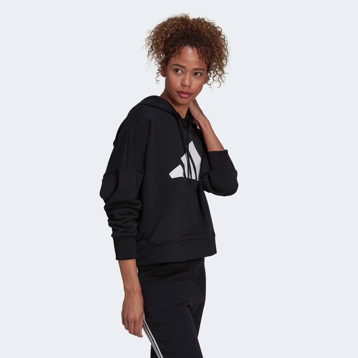 black fiorucci moletom com capuz