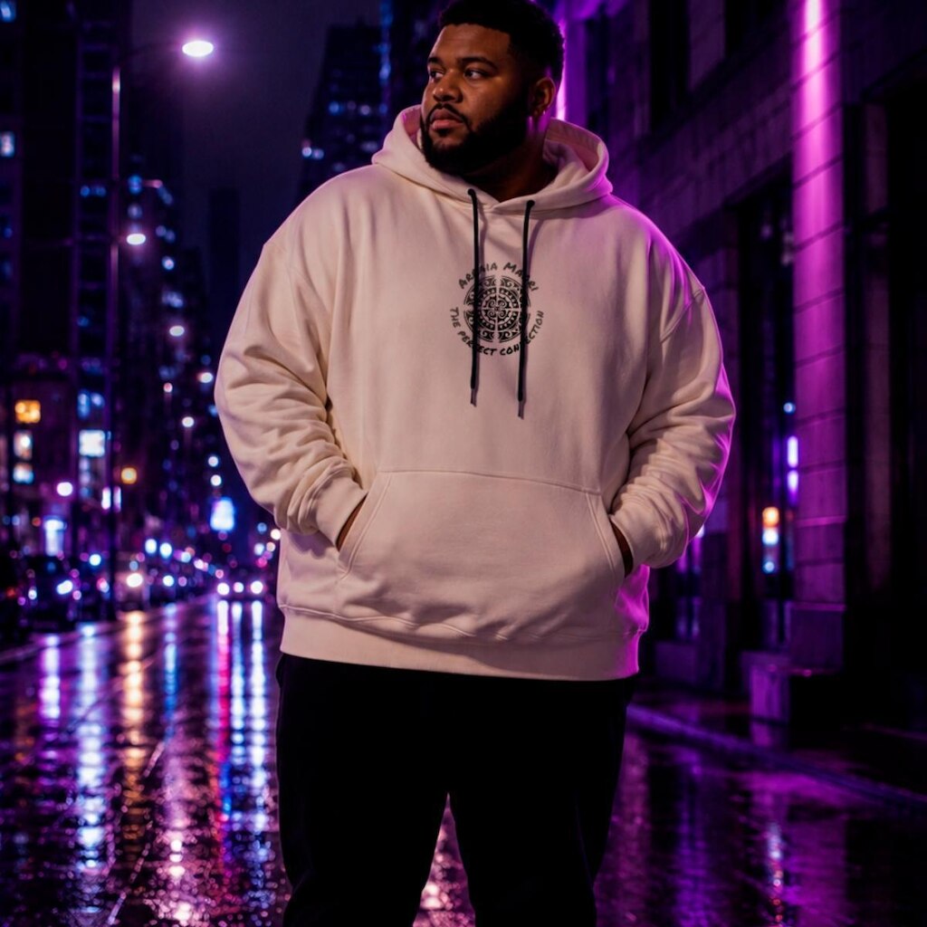 Moletom Agasalho canguru Capuz Básico Inverno Plus Size Flanelado Círculo.