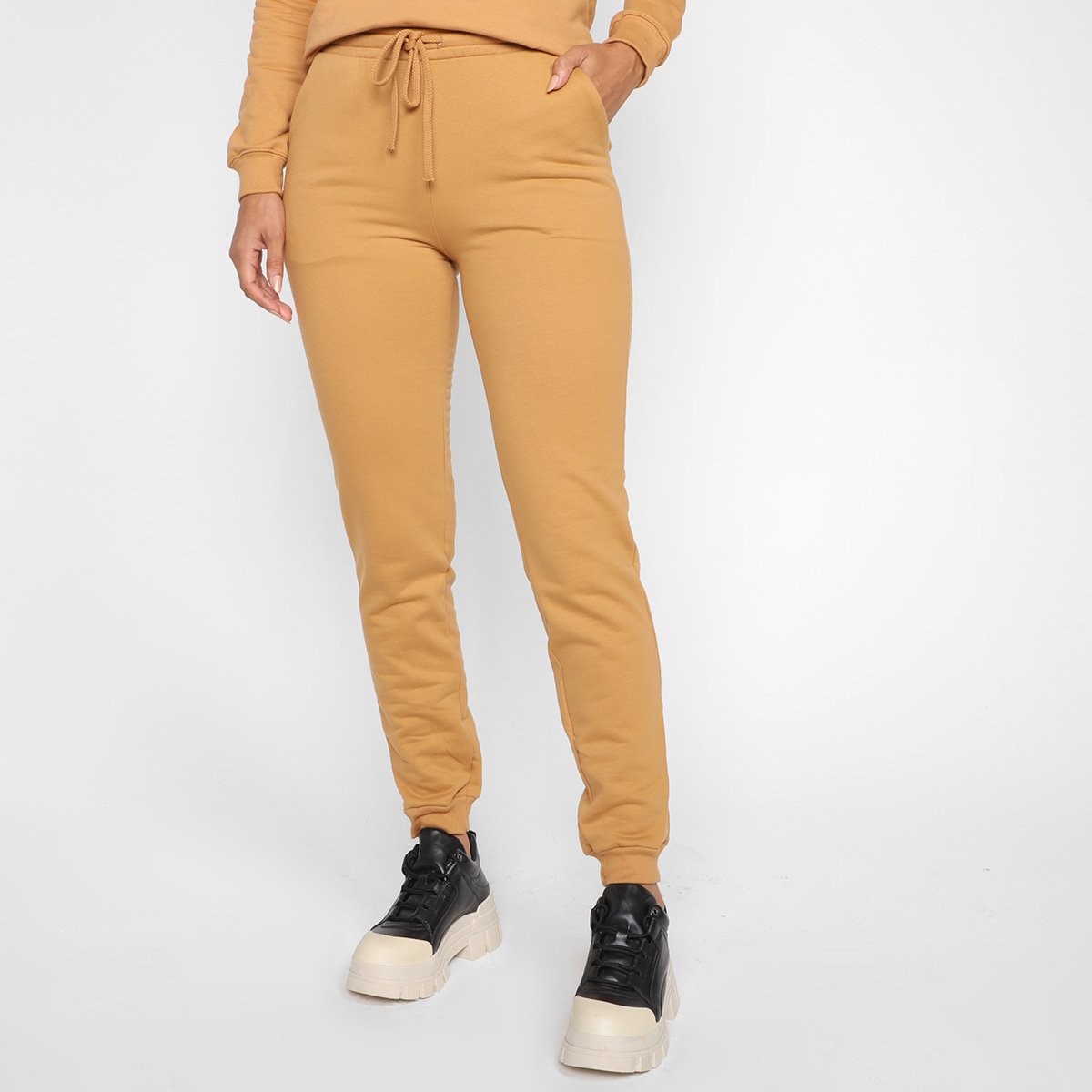 Moletom Basicamente Jogger Feminino - Marrom é ruim? Moletom Basicamente Jogger Feminino - Marrom é boa?
