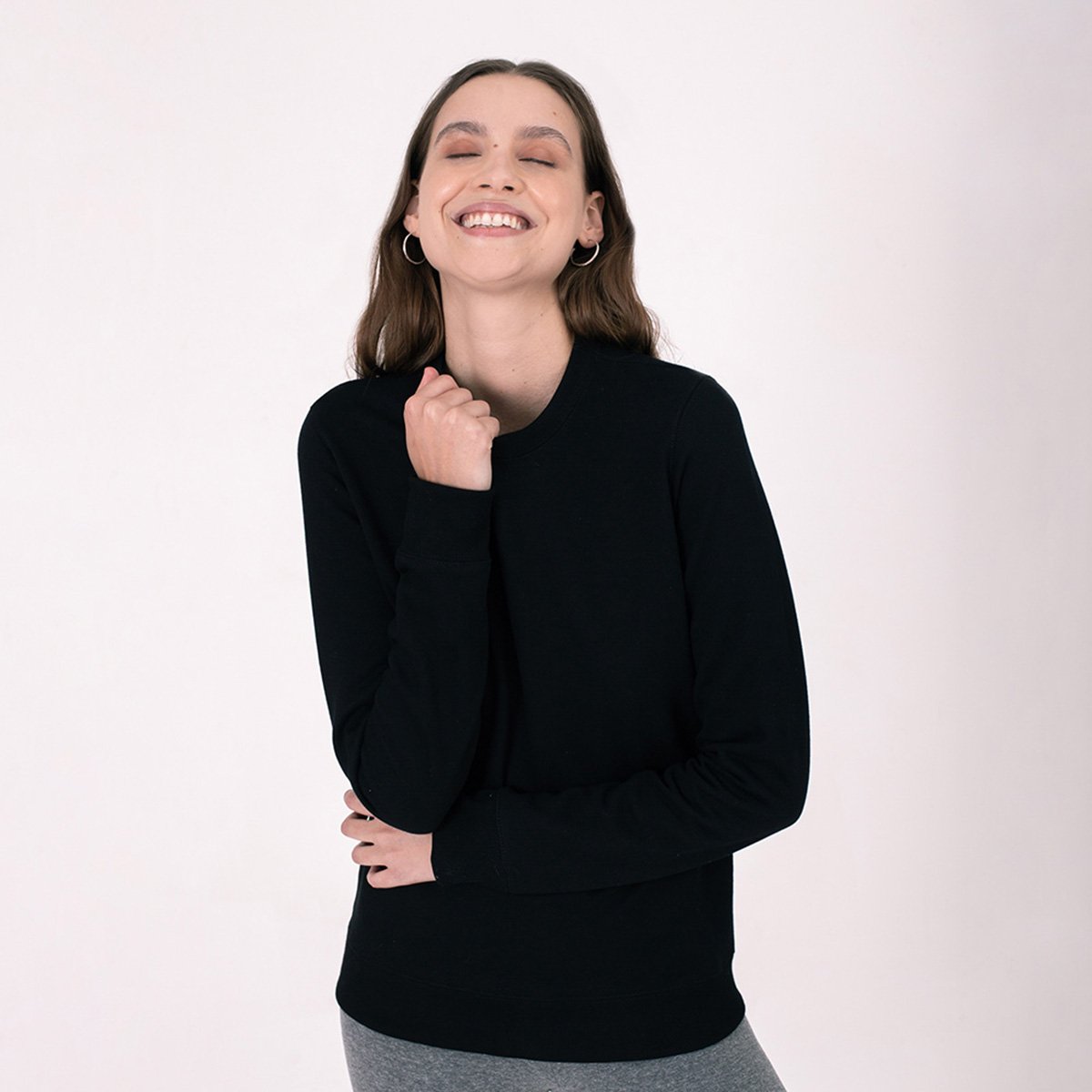 Moletom Basicamente Manga Longa Feminino - Preto é ruim? Moletom Basicamente Manga Longa Feminino - Preto é boa?