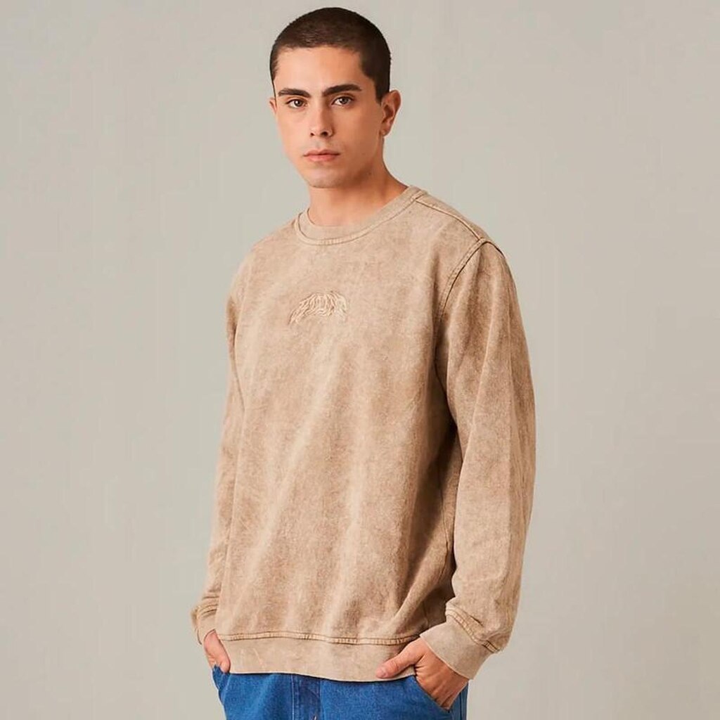 Moletom Blunt Careca Stone Caqui Marmorizado