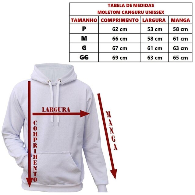 Moletom Blusa Abrigo Tradicional Modelo Canguru Com Capuz E Bolso Liso Macio Frio Inverno
