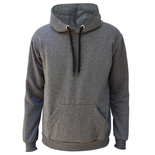 Moletom Blusa Abrigo Tradicional Modelo Canguru Com Capuz E Bolso Liso Macio Frio Inverno