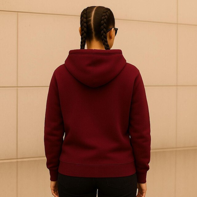 Moletom Blusa de Frio Feminina Flanelada Canguro Com Capus