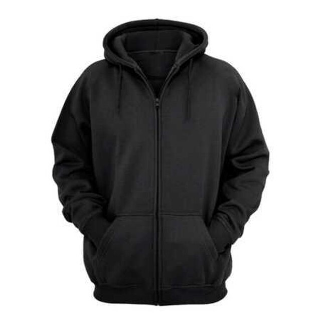 Moletom Blusão Masculino/Feminino Moletom Casaco Ziper Blusa Frio Preto