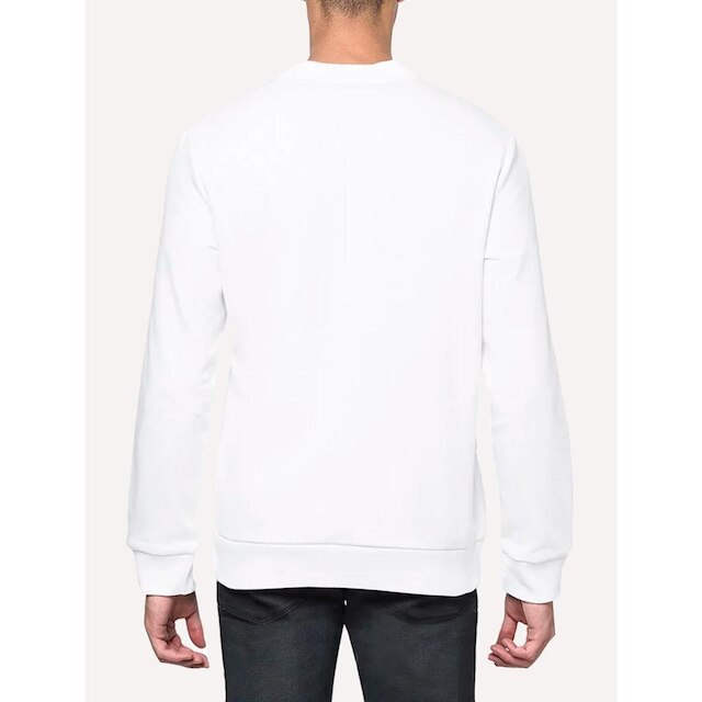 Moletom Calvin Klein Jeans Masculino Crewneck Issue Monograma Branco