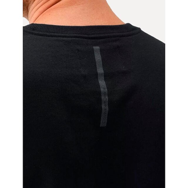 Moletom Calvin Klein Jeans Masculino Gel Reissue Stripe Preta
