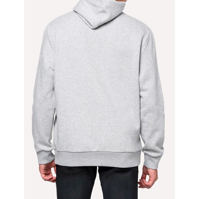 Moletom Calvin Klein Jeans Masculino Hoodie Issue Monograma Cinza Mescla
