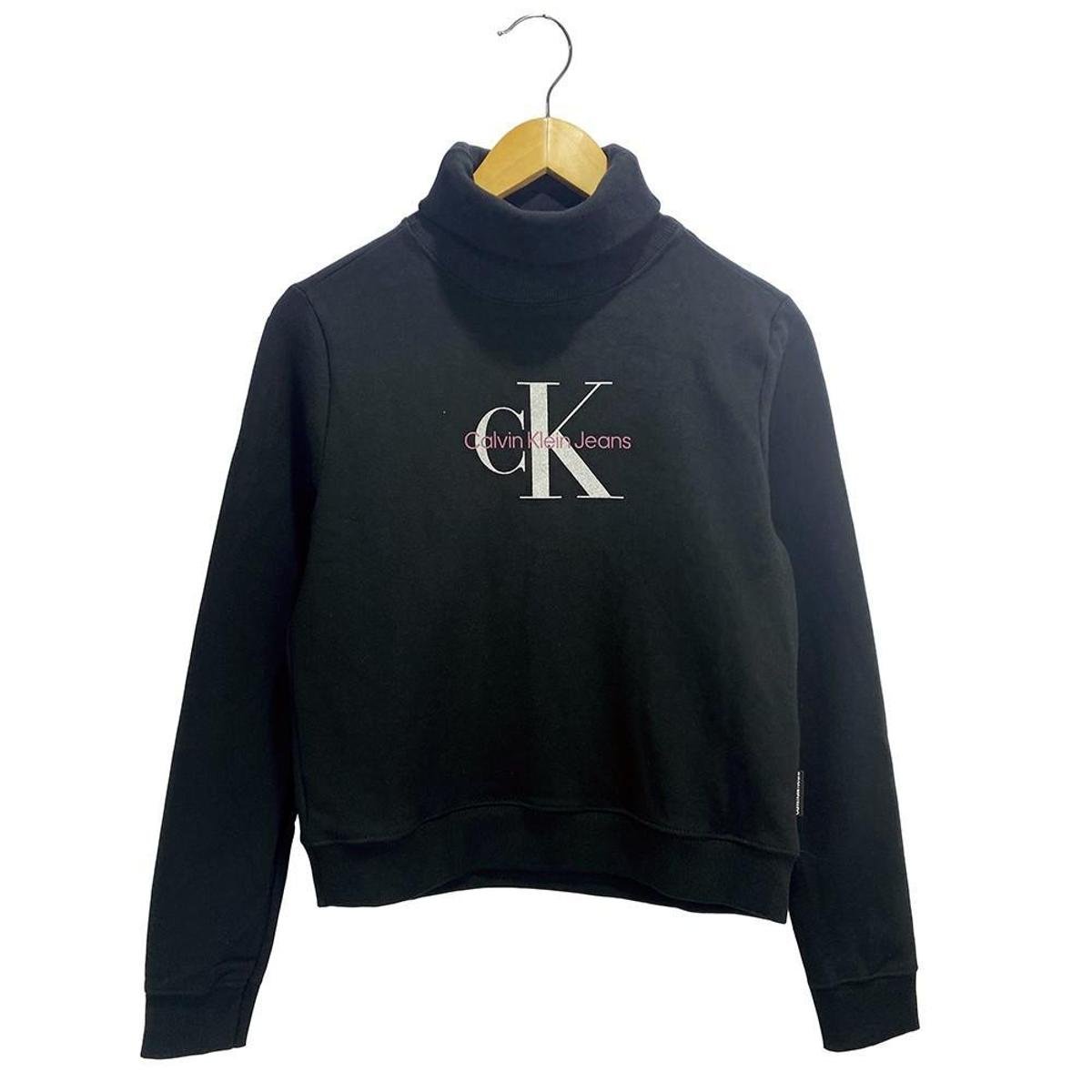 Moletom Calvin Klein Jeans Preto Feminino Zattini