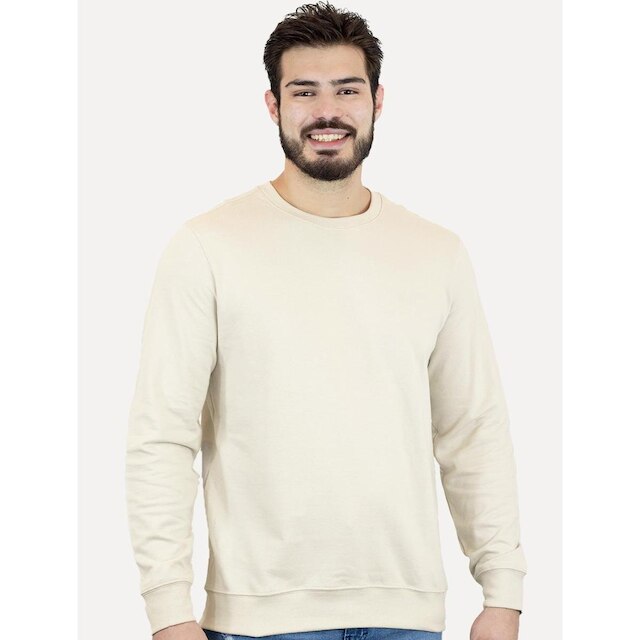 Moletom Calvin Klein Masculino Logo New York Off-White