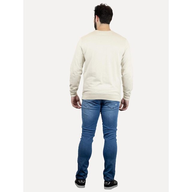 Moletom Calvin Klein Masculino Logo New York Off-White