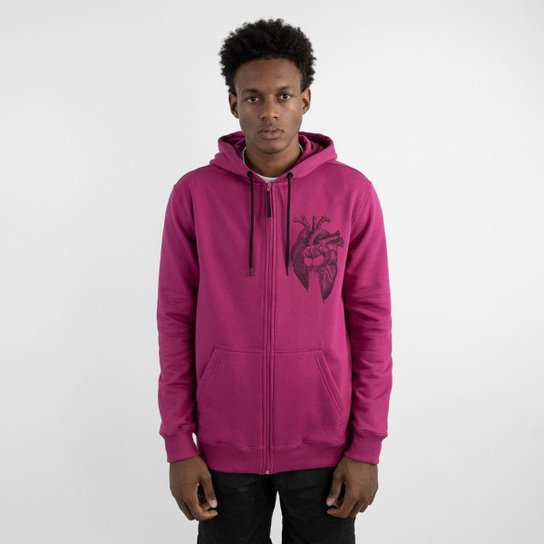 Moletom Aberto Casaco Moletom Rosa Masculino Moletom Rosa