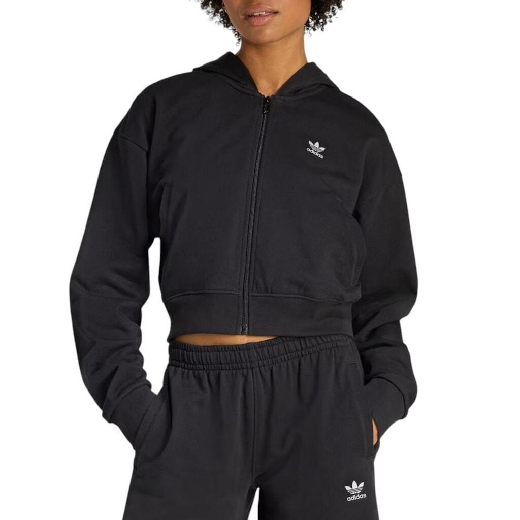 Moletom Canguru Adidas Essentials Black