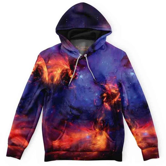 Purple Blusa Moletom Galaxia Casaco Moletom Galaxia Lobo Blusa