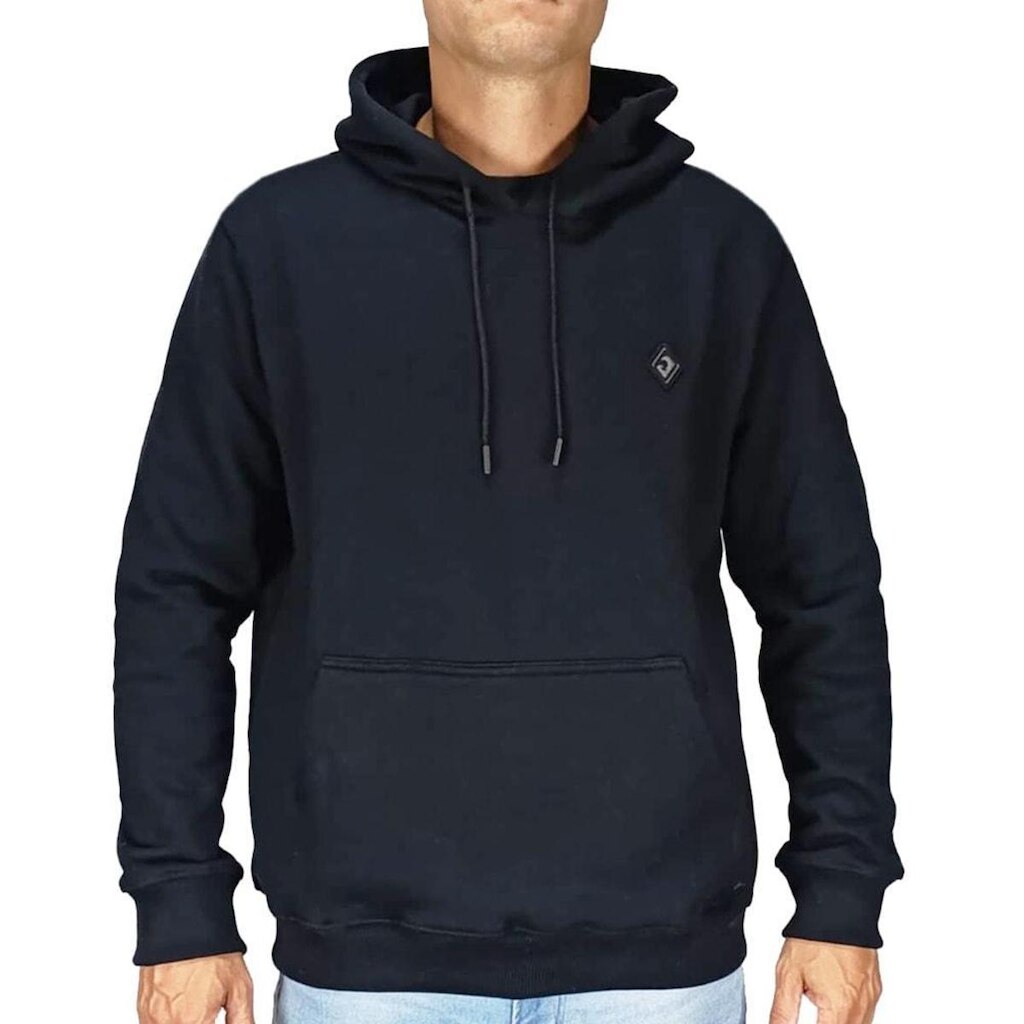 Moletom Canguru Back Wash M2602 Preto