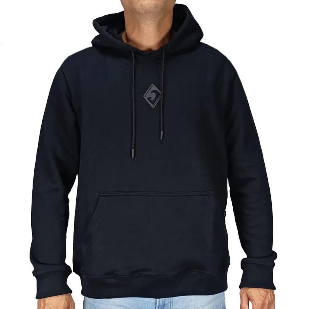 Moletom Canguru Back Wash M2604 Preto