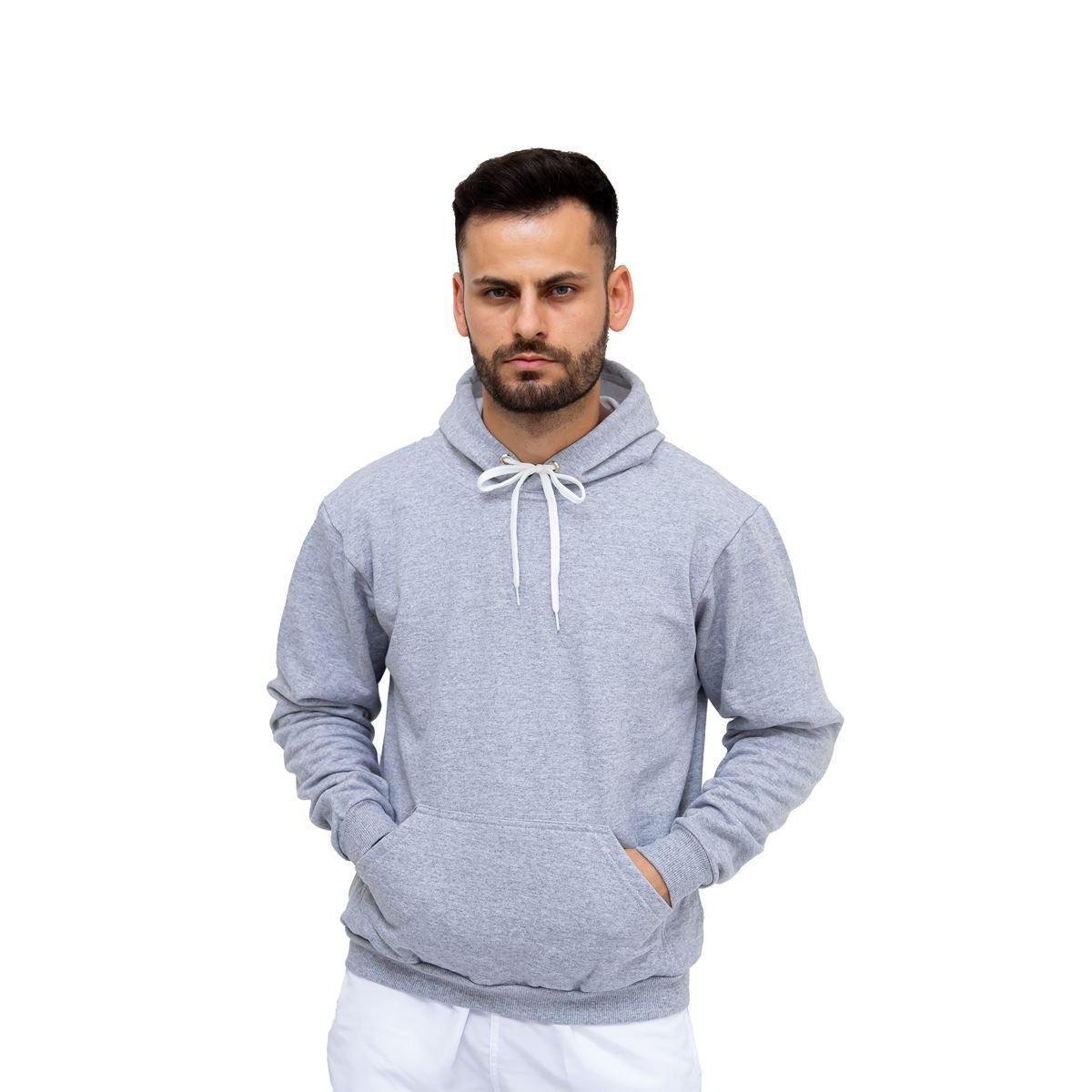 Moletom Canguru Com Capuz em Algodão Liso Inverno Unissex Menor preço em Moletom Canguru Com Capuz em Algodão Liso Inverno Unissex
