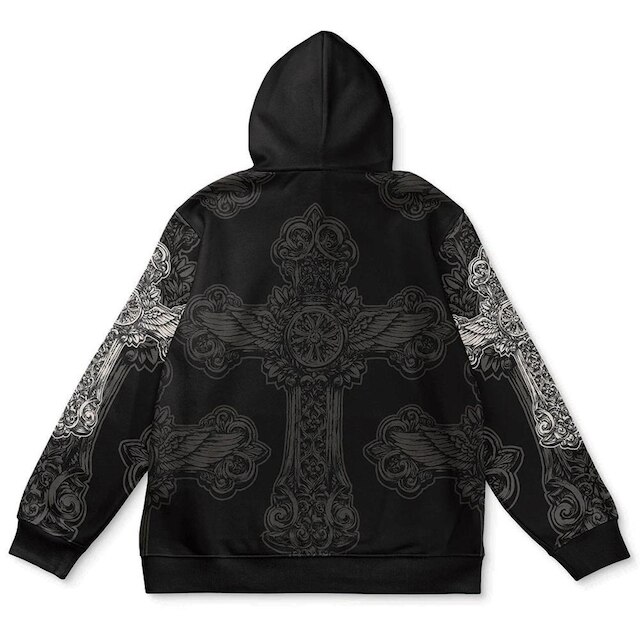 Moletom Canguru Cruz Cross Wing Resurrection