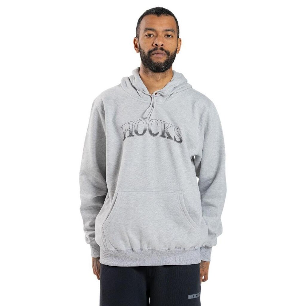 Moletom Canguru Fechado Masculino Hocks Vertice Mescla H26509