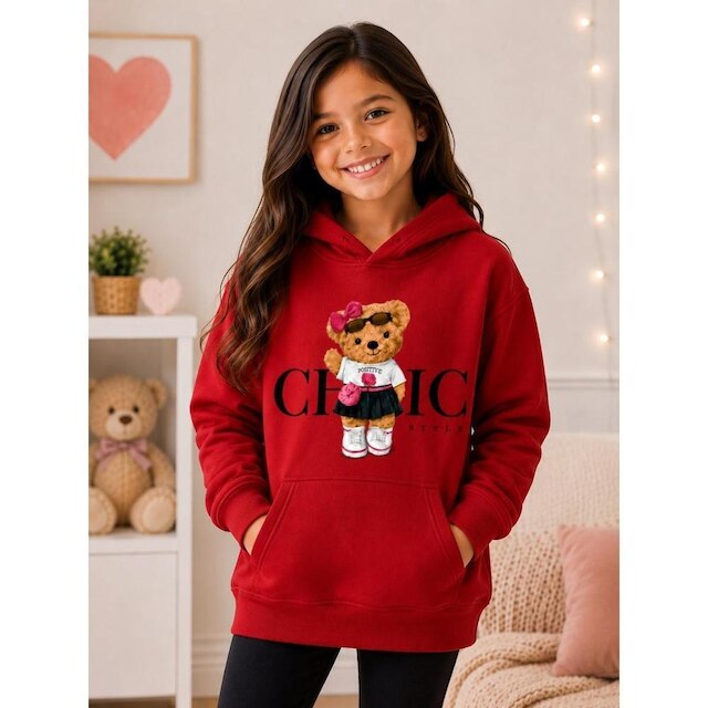 Moletom Canguru Infantil Algodao Flanelado Menina Estampado