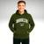 Moletom Canguru Unissex Estampado Brooklyn Moderno - Verde Militar