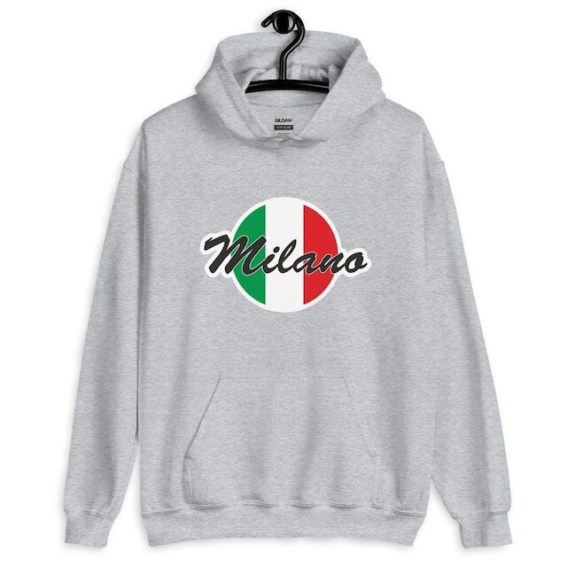 Moletom Canguru Unissex Milano Itália