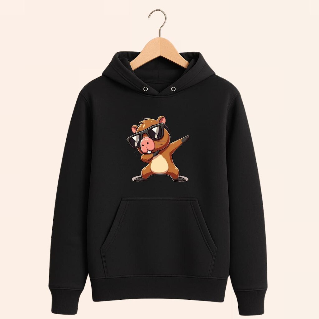 Moletom Capivara Unissex Blusa de Frio Casaco Inverno