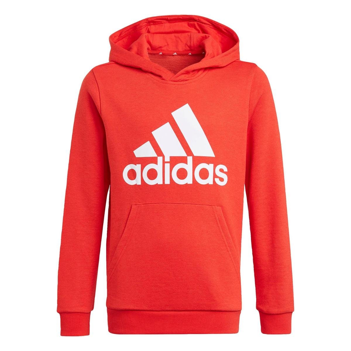 boys red adidas moletom com capuz