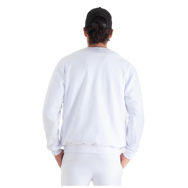 MOLETOM CARECA BRANCO ESTAMPADO MANHATTAN