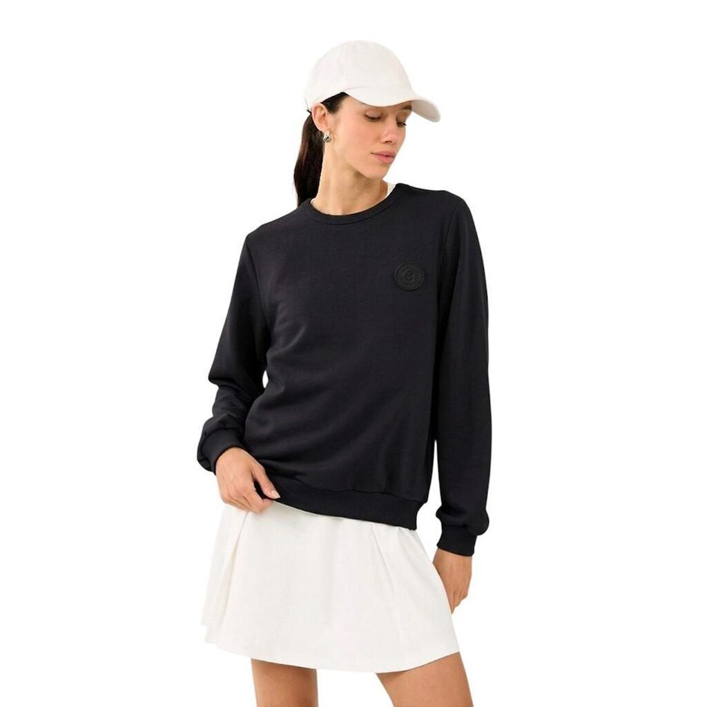 Moletom Colcci Basic Comfort Preto Feminino