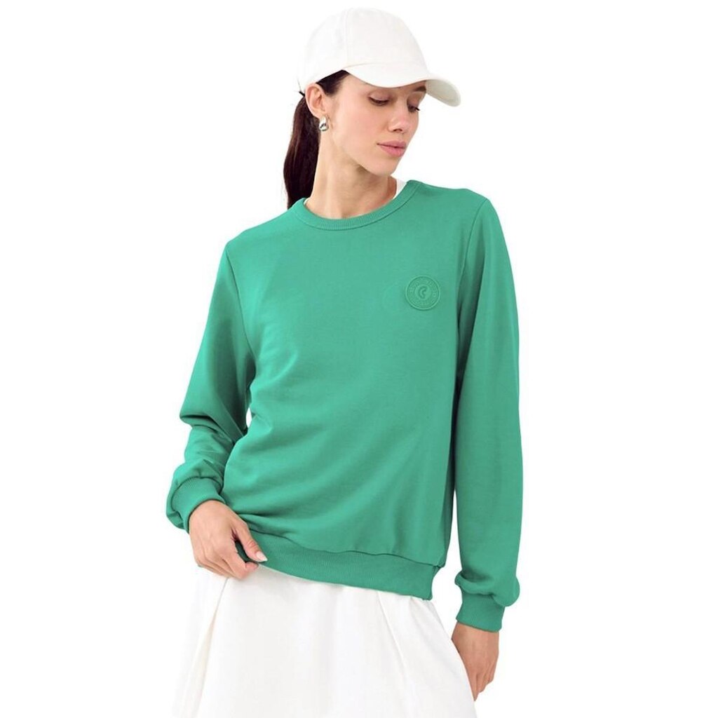 Moletom Colcci Basic Comfort Verde Kalani Feminino