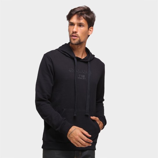 Moletom Colcci Básico Com Capuz Masculino - Preto