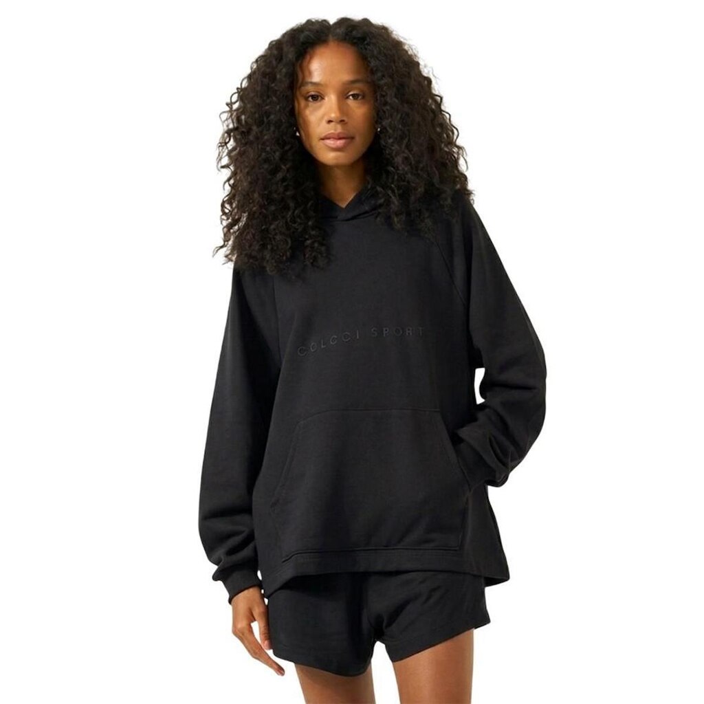 Moletom Colcci Com Capuz Preto Feminino
