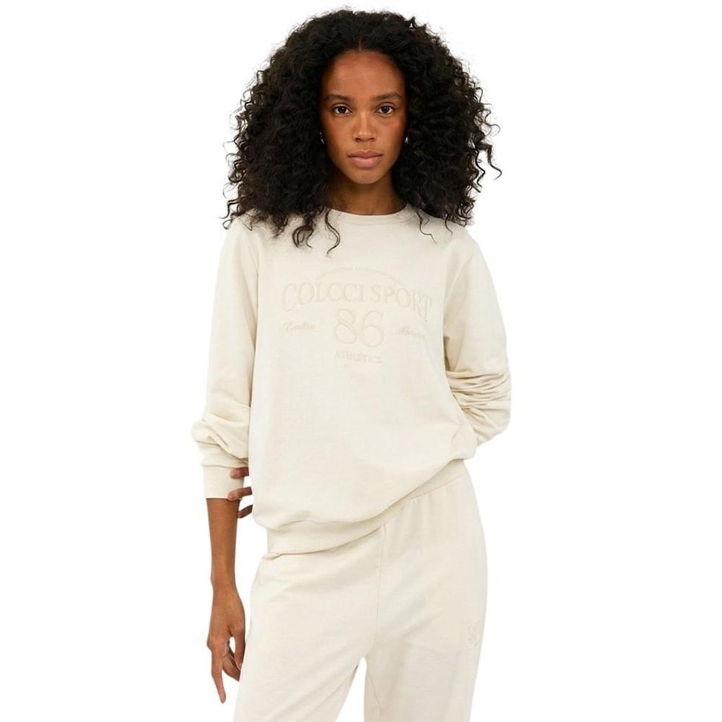 Moletom Colcci Comfort Com Estampa Off Natural Feminino