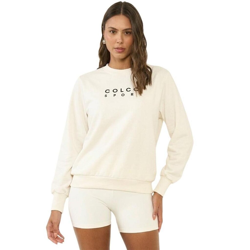 Moletom Colcci Comfort Fit Off Natural Feminino