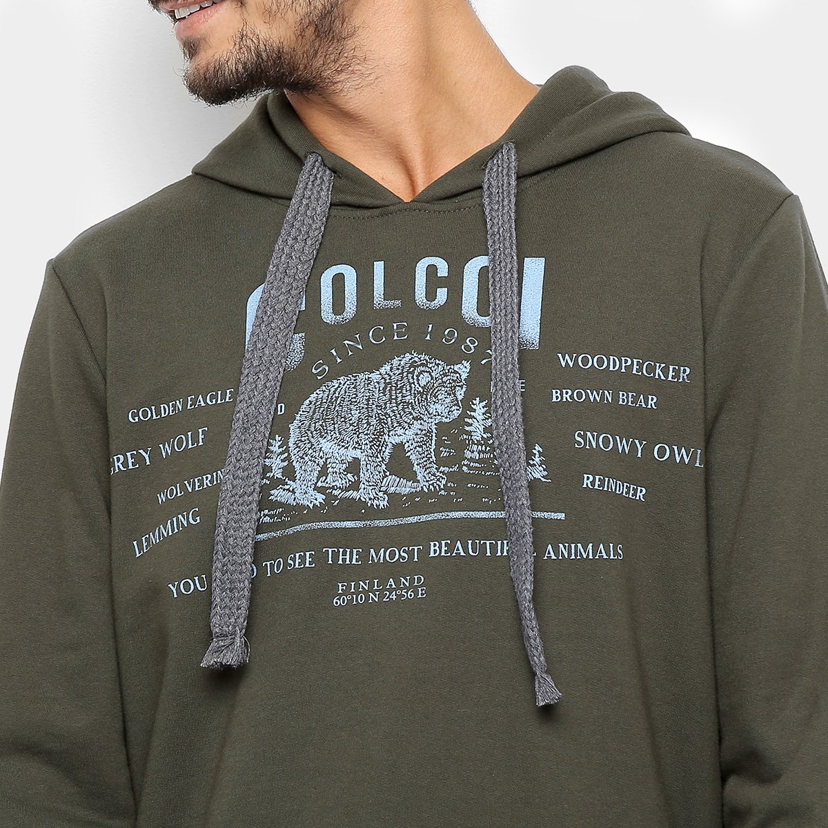 dsquared2 owl moletom com capuz